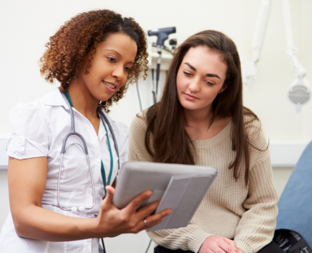 Dentist examining a patient at Anata Dental Clinic, accepting new patients